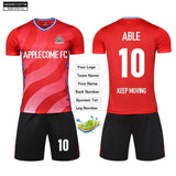 Soccer Jersey Custom MB1P015 Red - applecome