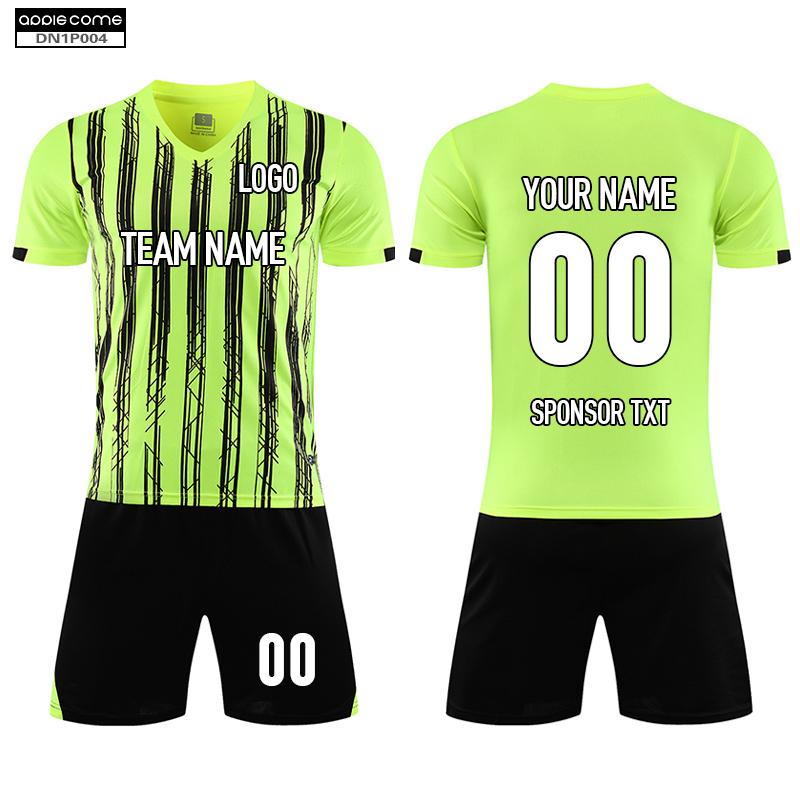 Soccer Jersey Custom DN1P004 Fluorescent Green - applecome