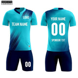Soccer Jersey Custom KJW1P010 Bright Blue - applecome