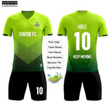 Soccer Jersey Custom KJW1P009 Fluorescent Green - applecome
