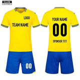 Soccer Jersey Custom GY1P001 Yellow - applecome
