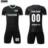 Soccer Jersey Custom KJW1P007 Black - applecome