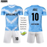 Soccer Jersey Custom MB1P017 Blue - applecome