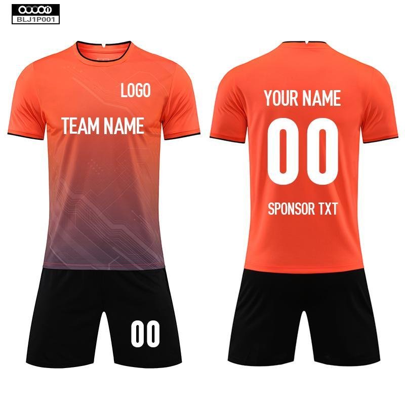 Soccer Jersey Custom BLJ1P001 Orange - applecome