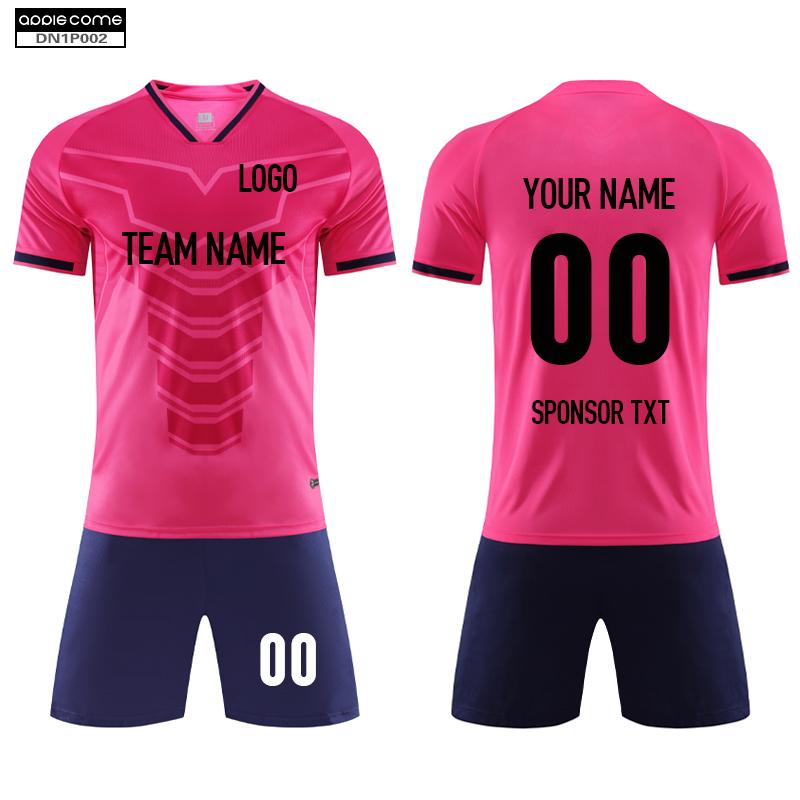 Soccer Jersey Custom DN1P002 Pink - applecome