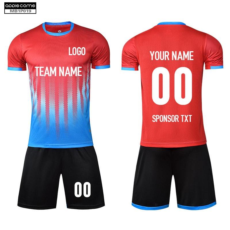 Soccer Jersey Custom MB1P019 Red - applecome