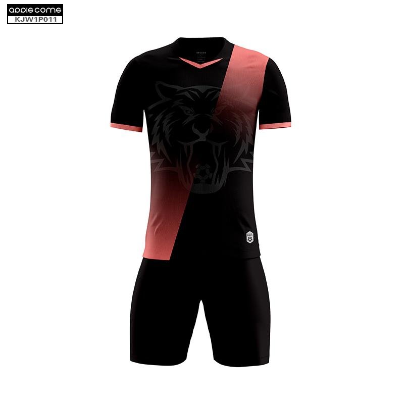 Soccer Jersey Custom KJW1P011 Black - applecome