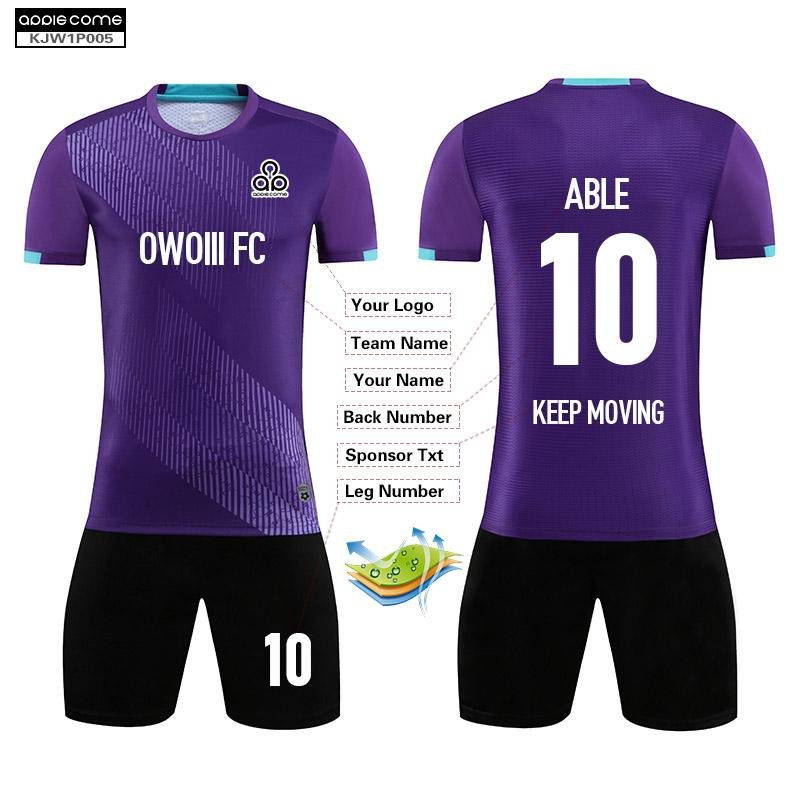 Soccer Jersey Custom KJW1P005 Purple - applecome