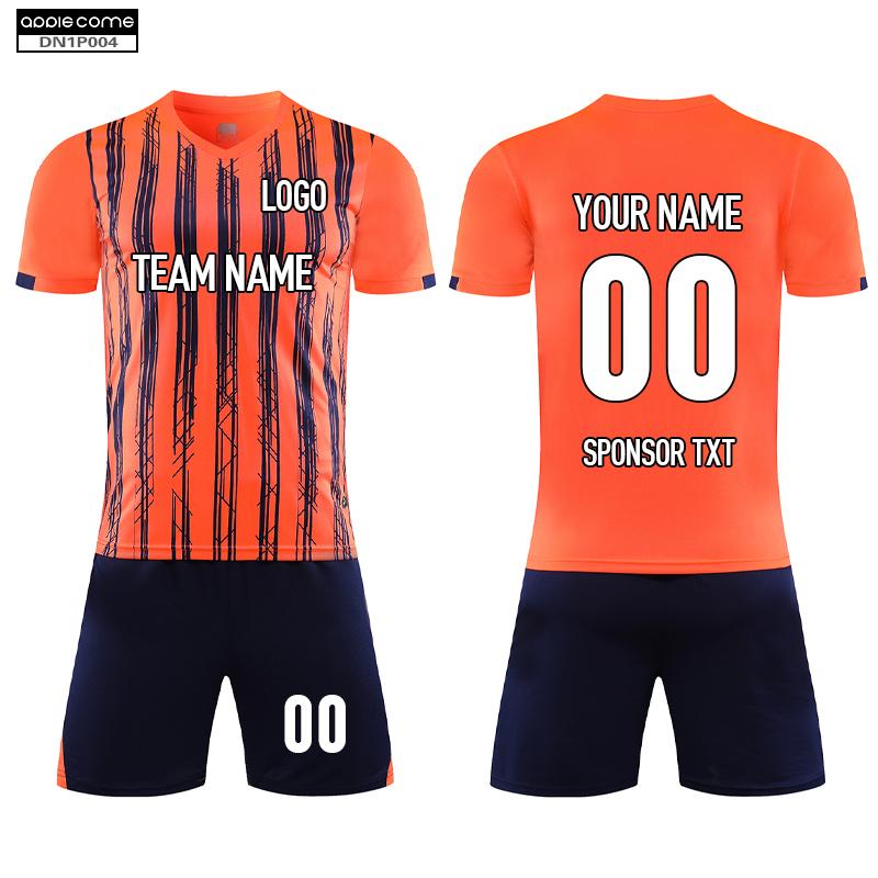 Soccer Jersey Custom DN1P004 Orange - applecome