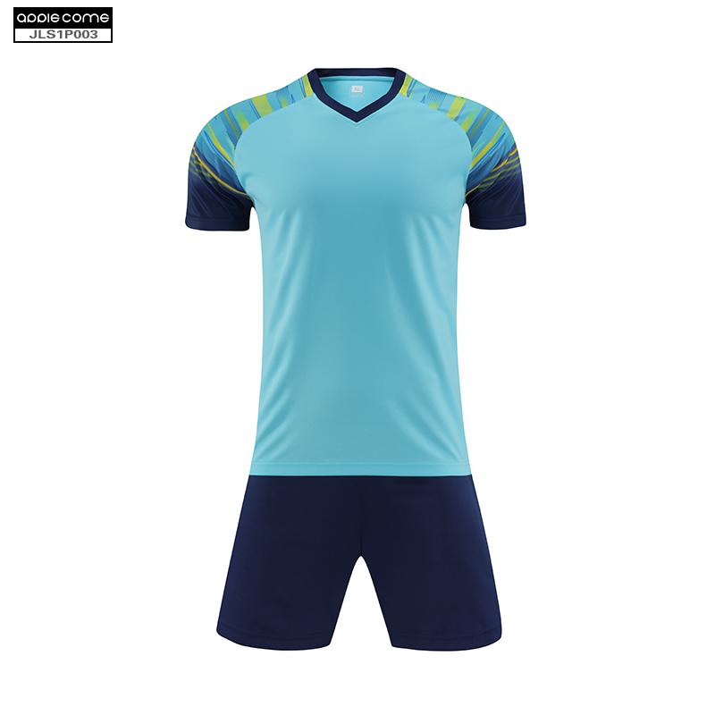 Soccer Jersey Custom JLS1P003 Lake Blue - applecome
