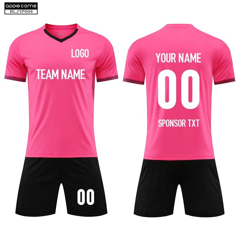 Soccer Jersey Custom BLJ1P004 Pink - applecome