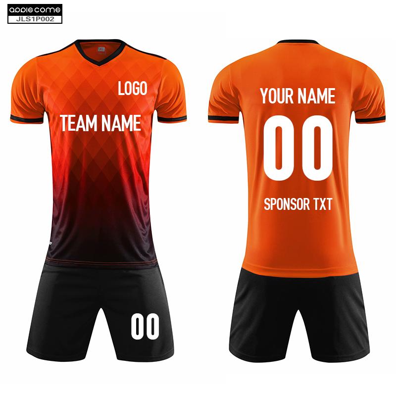 Soccer Jersey Custom JLS1P002 Orange - applecome