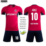 Soccer Jersey Custom MB1P012 Red - applecome