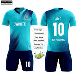 Soccer Jersey Custom KJW1P010 Bright Blue - applecome