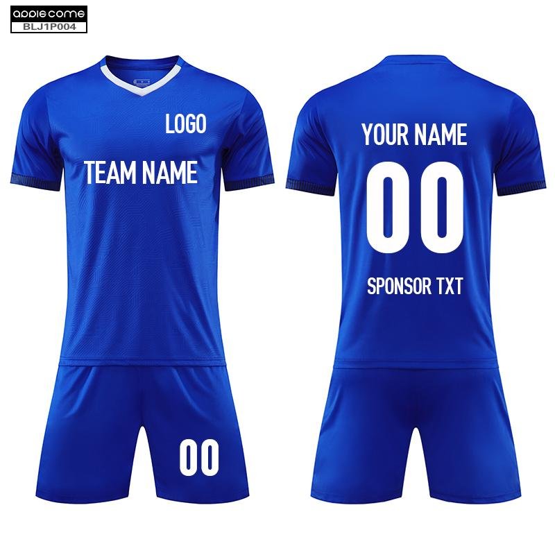 Soccer Jersey Custom BLJ1P004 Blue - applecome