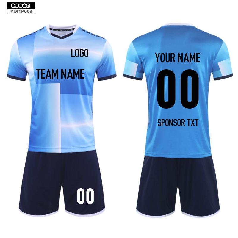 Soccer Jersey Custom YM1P003 Blue - applecome