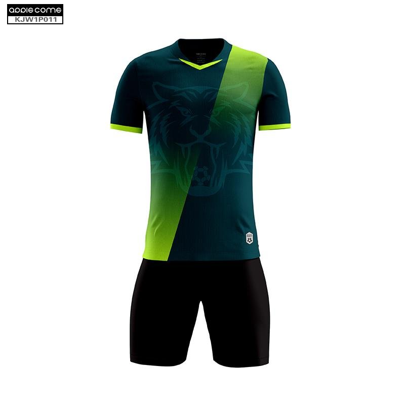 Soccer Jersey Custom KJW1P011 Navy Green - applecome