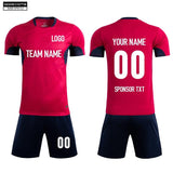 Soccer Jersey Custom MB1P012 Red - applecome
