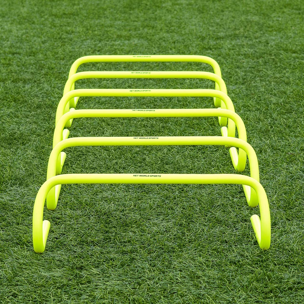 Agility Training Hurdles, 5-Pack - Hi Visibility Speed Endurance Indoor/Outdoor Practice Equipment for Track & Field - Fences for Sports Team Condition & Coaching Football, Soccer, Cross Country - applecome