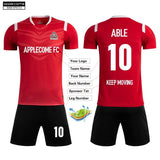 Soccer Jersey Custom MB1P013 Red - applecome