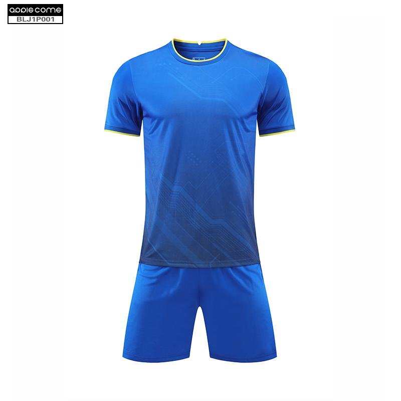 Soccer Jersey Custom BLJ1P001 Blue - applecome